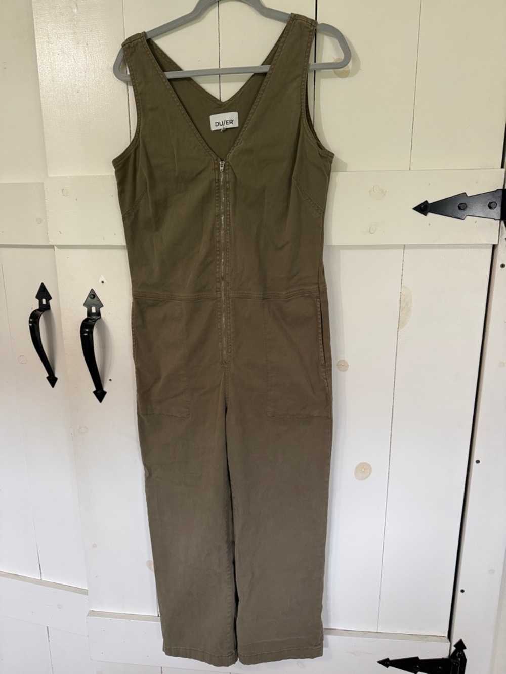 DU/ER sz M Olive Green Jumpsuit / Romper